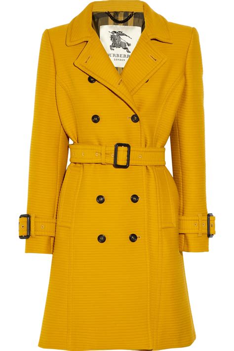 burberry yellow trench jacket|burberry trench coats damen.